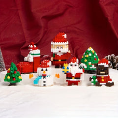 Santa Snowman Xmas Tree Building Blocks 3D Assembly Toys