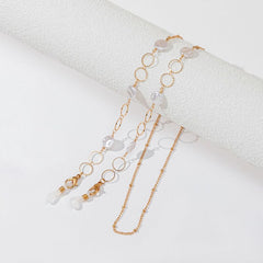 Faux Pearl Glasses Chain Mask Chain Metal Lanyard