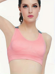 3pcs Criss Cross Sports Bras Colorblock