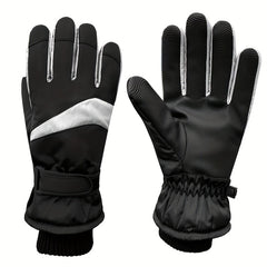 Winter Touch Screen Skiing Gloves Waterproof Thickened Outdoor Cycling Gloves