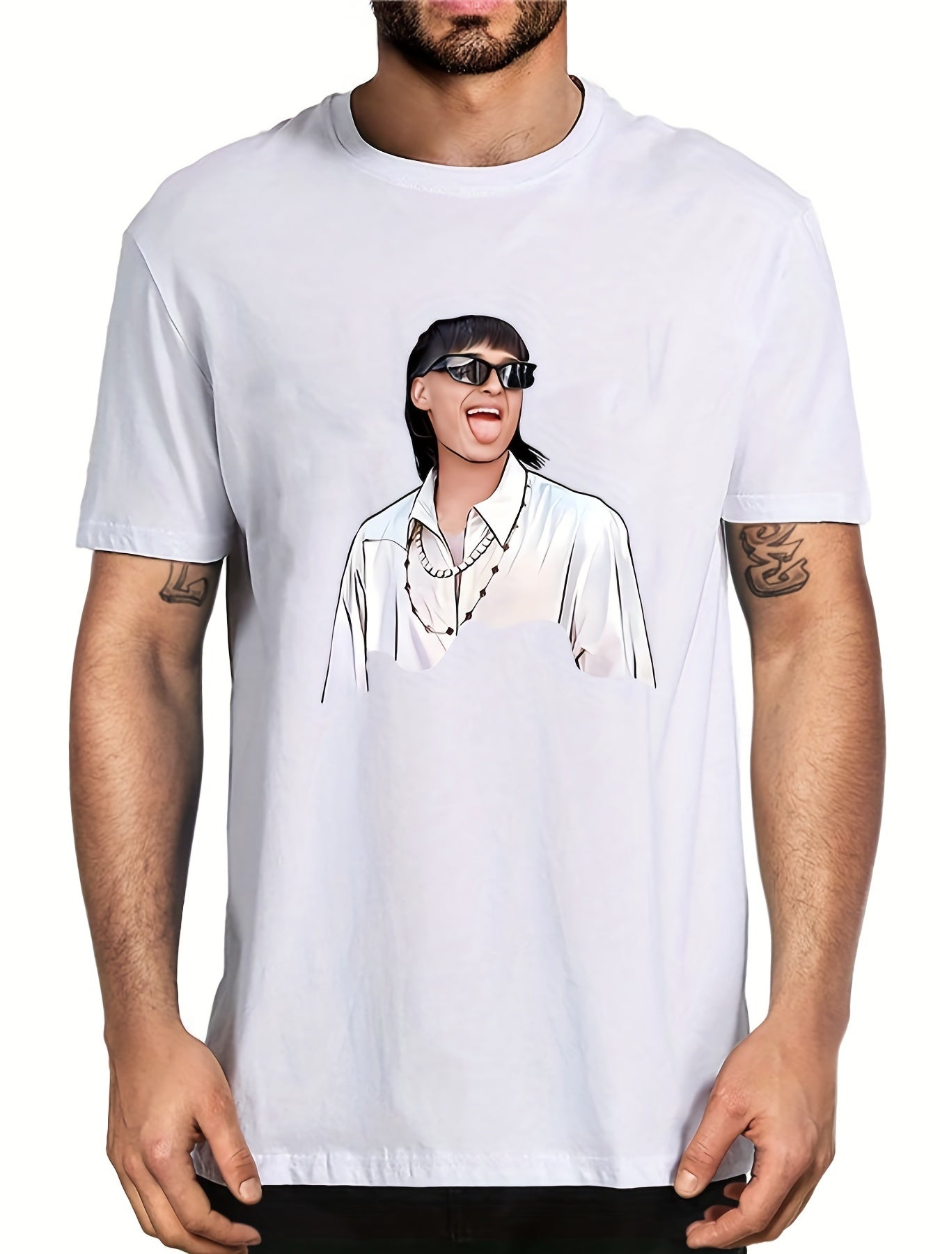 Men's Lightweight Graphic Tee for Summer Outdoor Activities