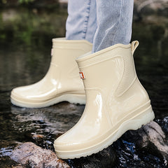 Women's Waterproof Rain Boots Non Slip Lightweight Rubber Work Shoes