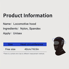 Autumn Winter Ski Mask Men Women Warm Windproof Balaclava