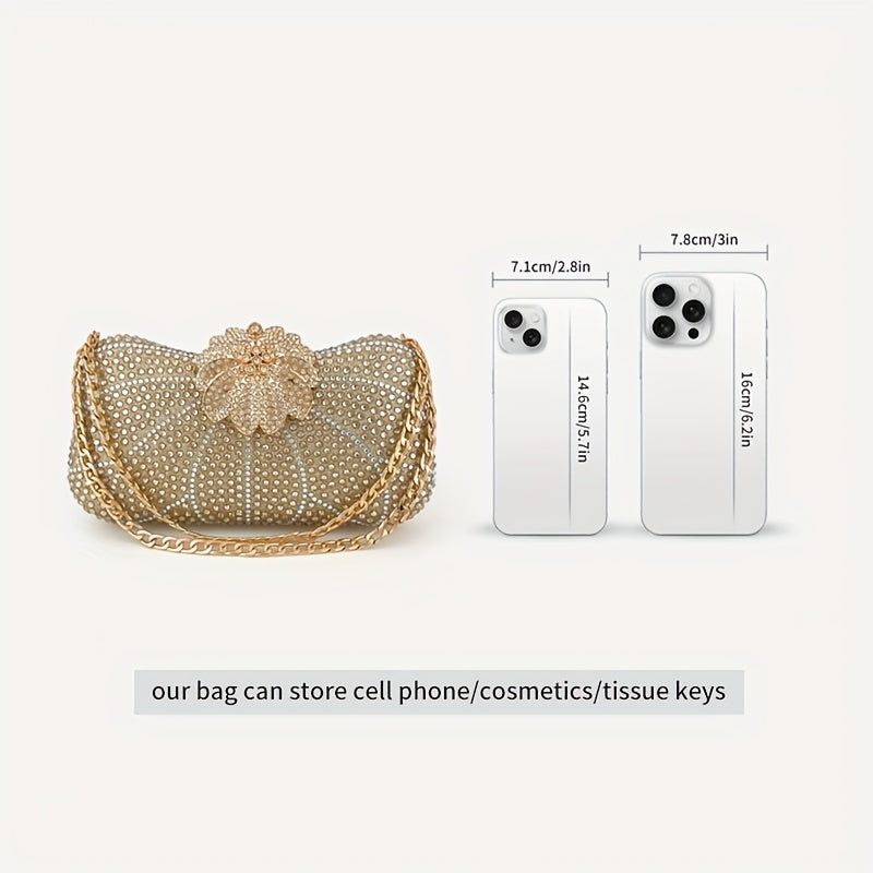 Rhinestone Evening Clutch Handbag for Weddings