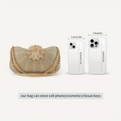 Rhinestone Evening Clutch Handbag for Weddings