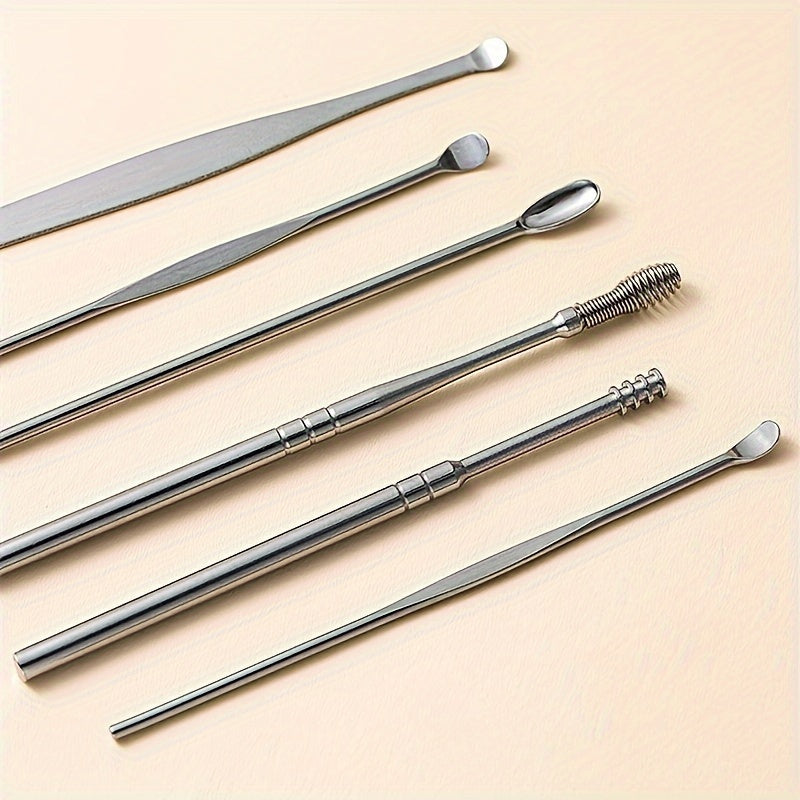 Ear Wax Removal Tool Set with Leather Case