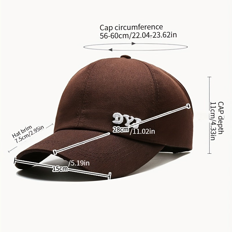 Backless Ponytail Baseball Cap Embroidered Sun Hat for Women