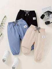Kids Label Pattern Mosquito Repellent Trousers