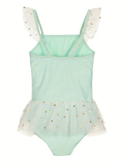Unicorn Pattern Onesie Swimsuit for Girls