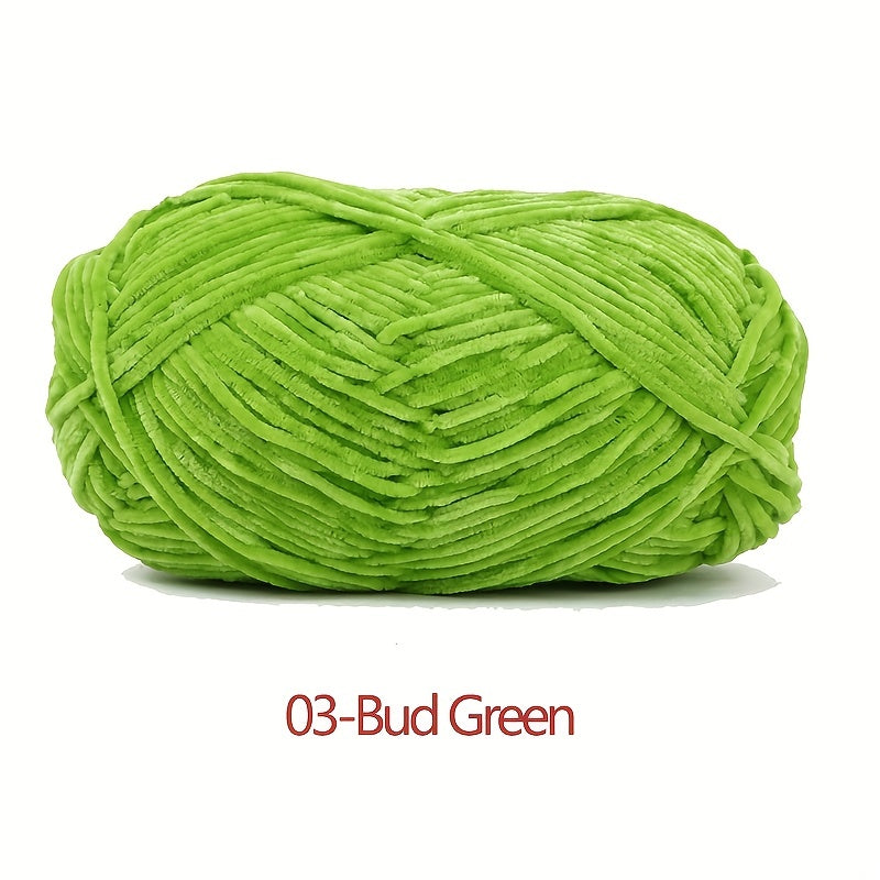 Chenille Yarn Soft Knitting Crochet Hand Knitted Velvet Yarn 148m
