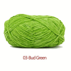 Chenille Yarn Soft Knitting Crochet Hand Knitted Velvet Yarn 148m
