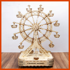 3D Wooden Ferris Wheel Puzzle Model