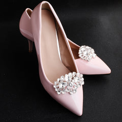 Rhinestone Shoe Clips DIY Floral Shoe Buckle Wedding Party