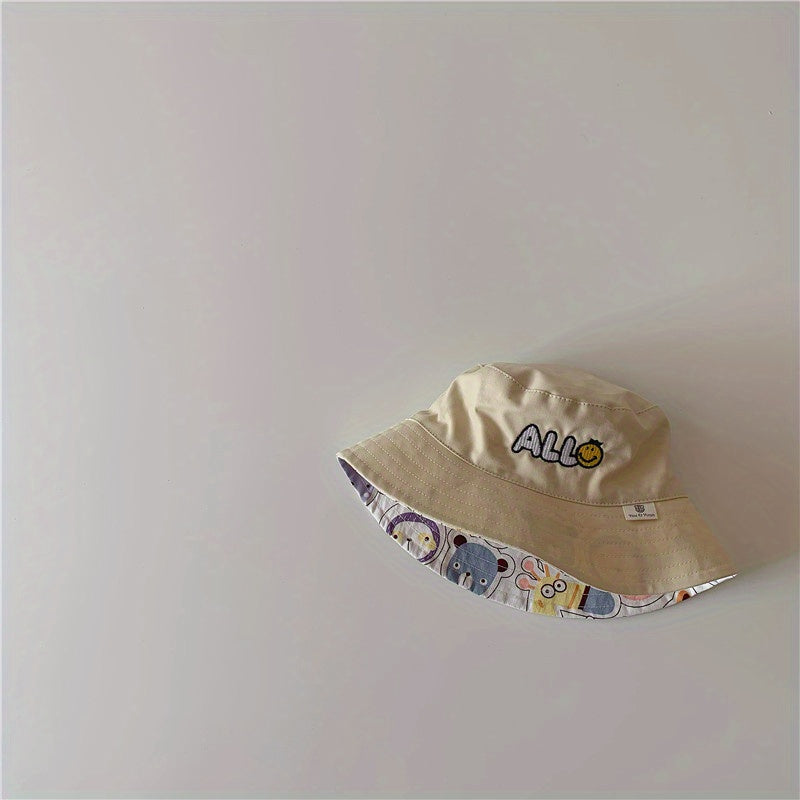 Kids Embroidery Sunshade Hat for Boys & Girls