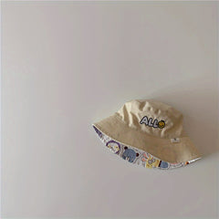 Kids Embroidery Sunshade Hat for Boys & Girls