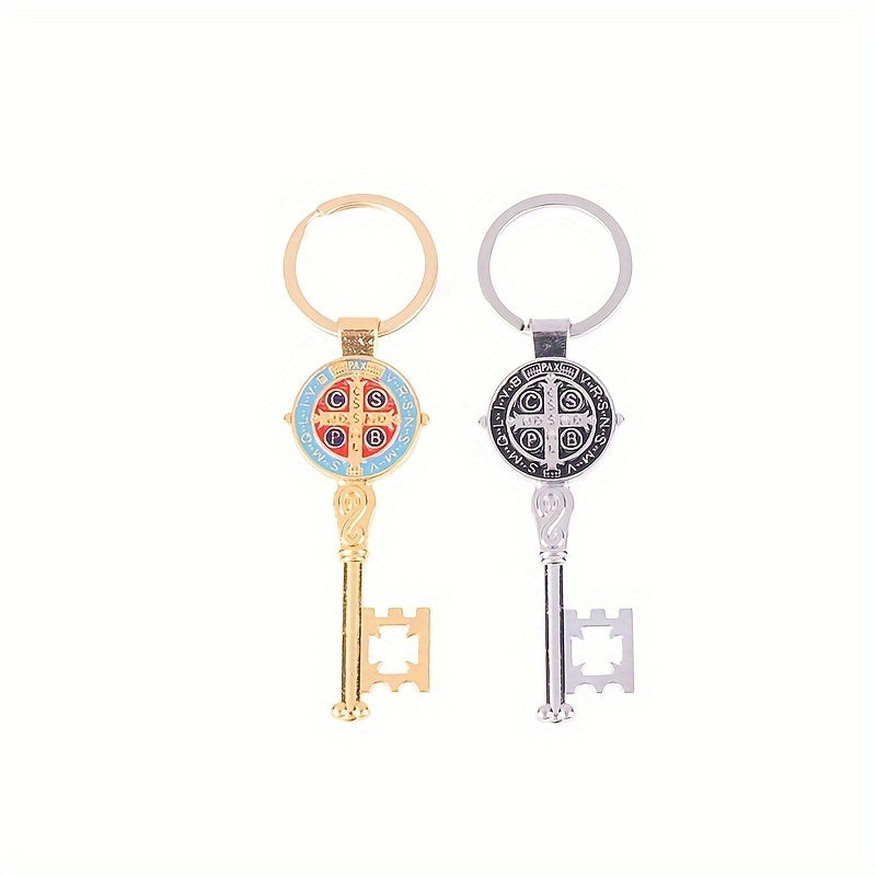 Creative Key shaped Keychain Keyring For Men Women Alloy Key Chain Pendant