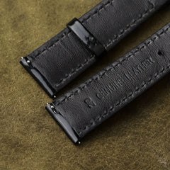 Hand Stitched Horsehide Leather Watch Strap 18-22mm Quick Release Spring Bars