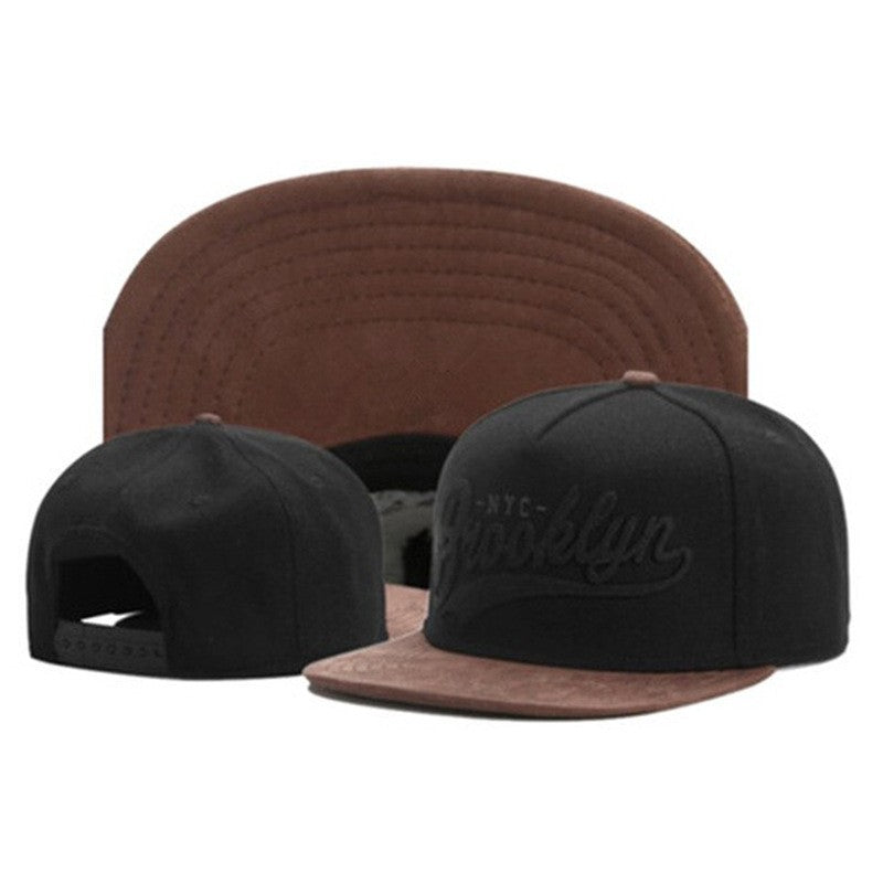 Men's English Embroidery Hip hop Flat Brim Hat