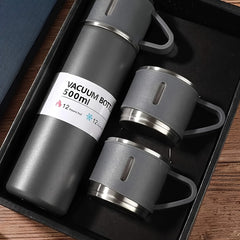 Stainless Steel Insulated Water Bottle, Leakproof, 3-In-1 Design