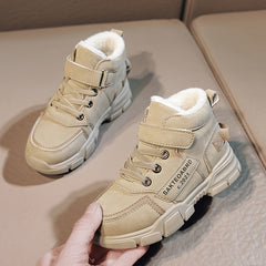 Boys Snow Boots Winter Casual Letter Print Magic Appliques Thermal
