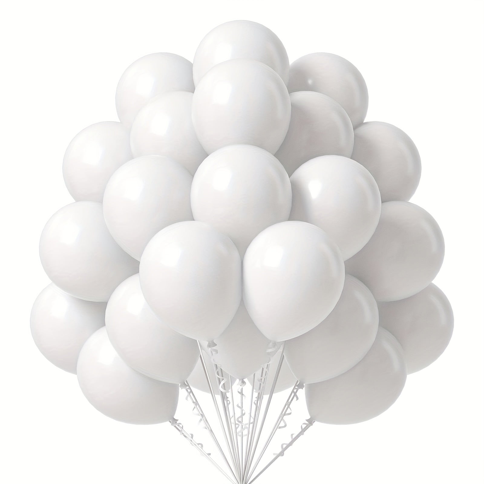 20pcs 12 Inch Rainbow Latex Balloons - Bright Party Balloons for Birthdays