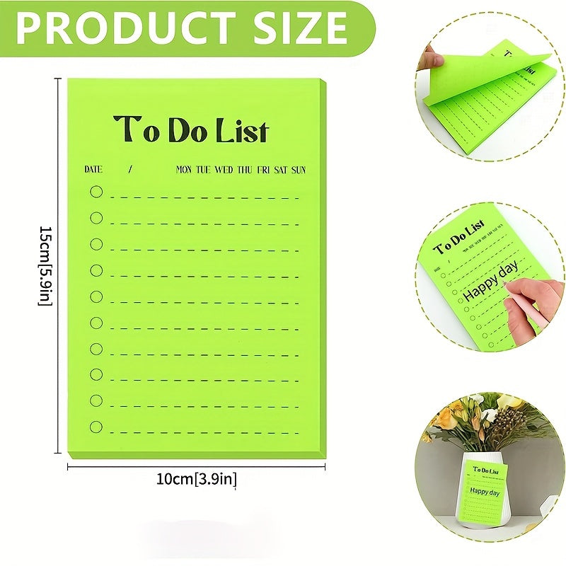 To Do Sticky Notes, 50 Sheets, Self-Adhesive, Assorted Colors
