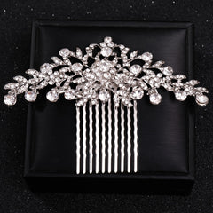 Crystal Leaf Hairpin Comb Clip Bridal Hair Accessories