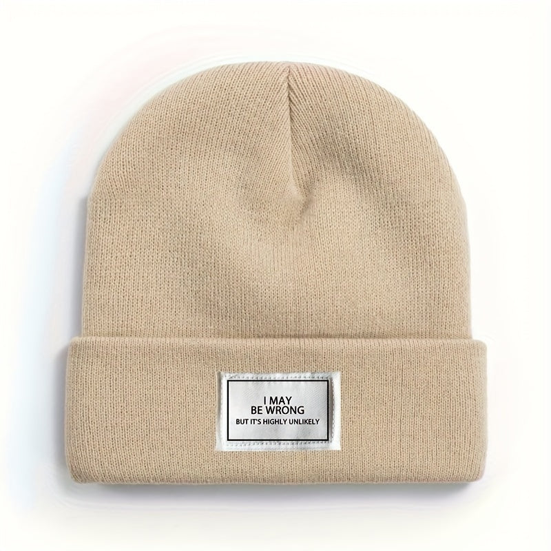 Winter Warm Knitted Hat Outdoor Beanie Soft Comfortable Hat