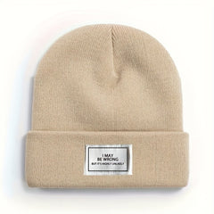 Winter Warm Knitted Hat Outdoor Beanie Soft Comfortable Hat
