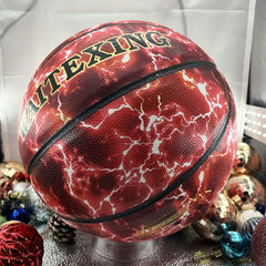 High Elastic TPU Non-slip Basketball Red Flame Series