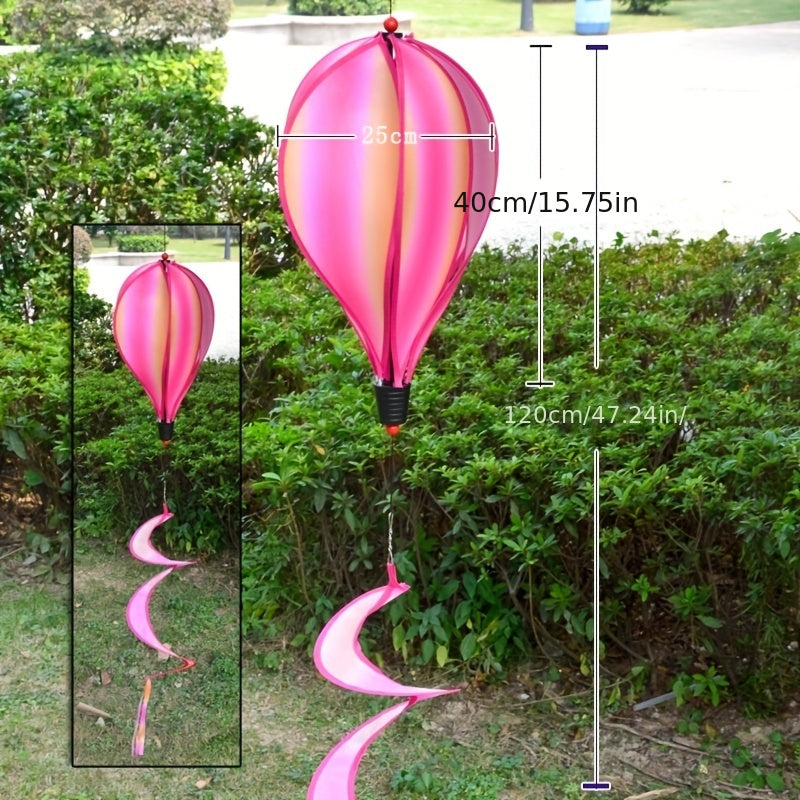 Colorful Rainbow Hot Air Balloon Windmill