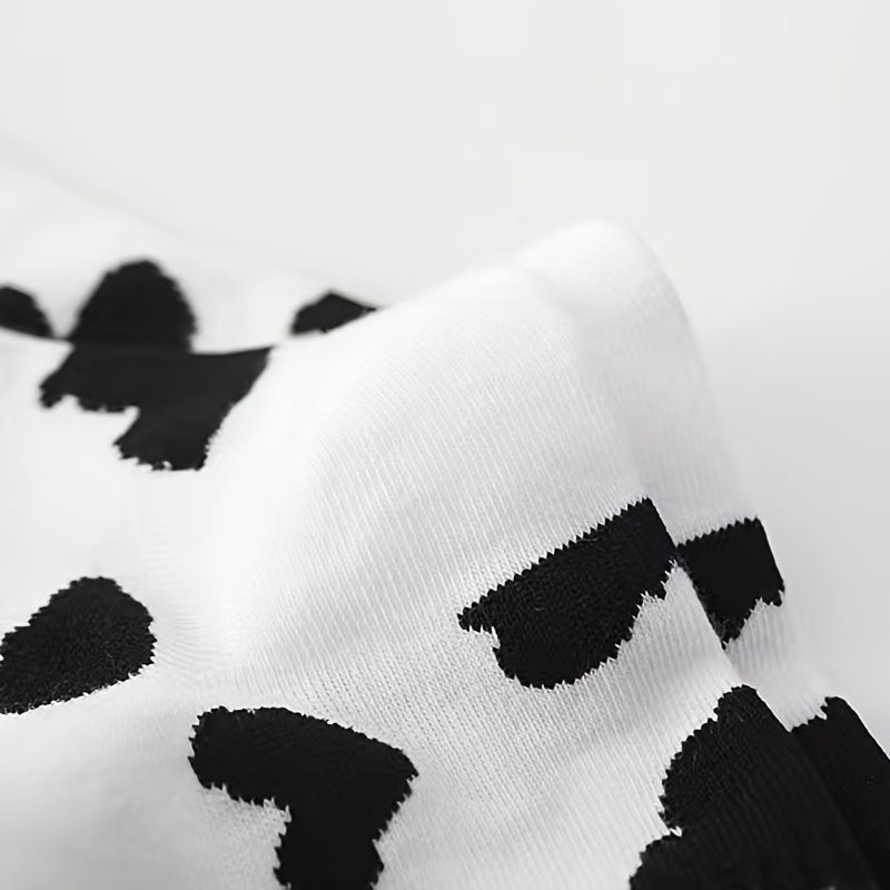 Cow Spots Socks Comfortable & Breathable Mid Tube Socks Women's Stockings