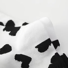 Cow Spots Socks Comfortable & Breathable Mid Tube Socks Women's Stockings