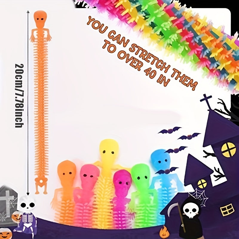Halloween Stretchy Strings Toys with Skull Pumpkin Spider Bats