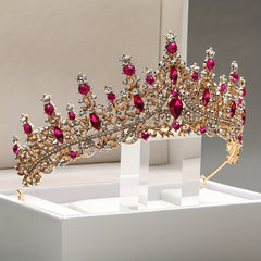 Rhinestone Headband Alloy Crown Wedding Prom