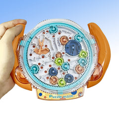 Multiplayer Maze Challenge Puzzle Gear & Balance Game in Orange