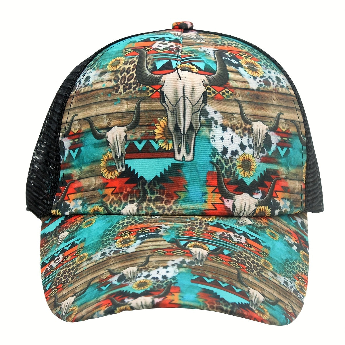 Sunshade Breathable Baseball Cap Multiple Pattern Print Men Women