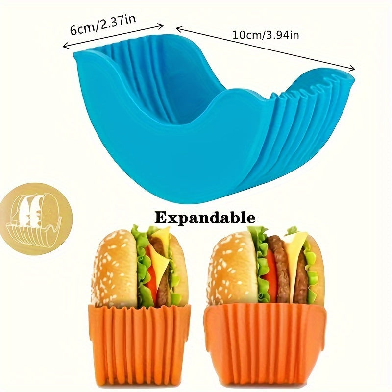 Expandable Hamburger Rack Silicone Storage Kitchen Box