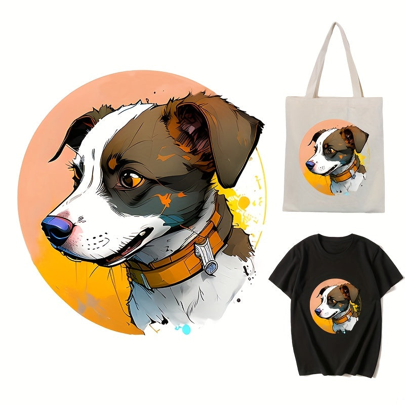 Cartoon Dog Thermal Transfer Patch for T-shirts Jeans Backpacks