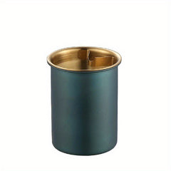 Stainless Steel Ashtray with Funnel and Windproof Design