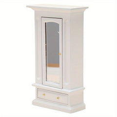 1:12 Dollhouse Wardrobe Mirror Locker Storage Cabinet Furniture Decor