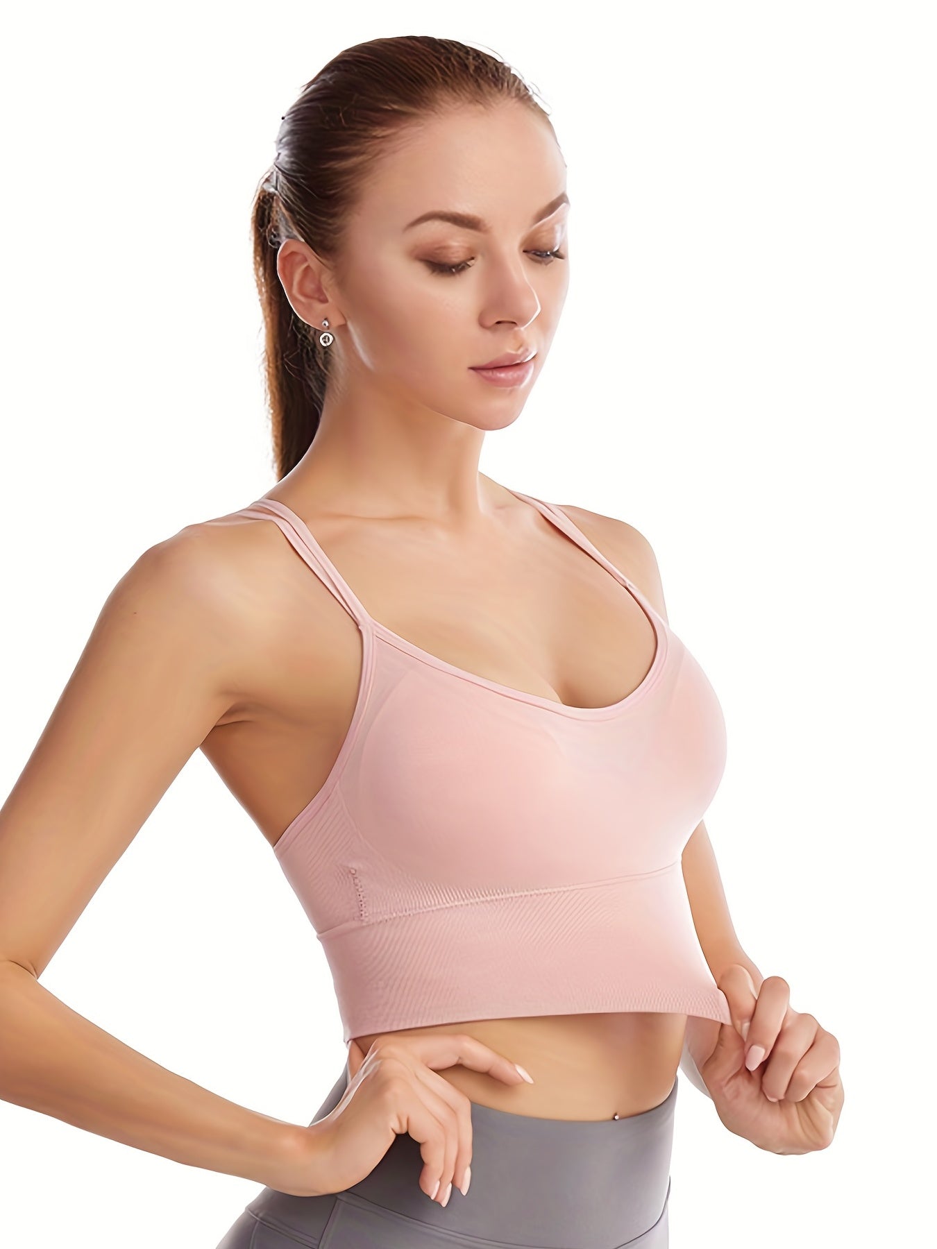 Criss Cross Back Medium Stretch Bra