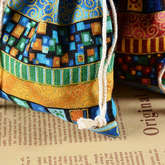 Ethnic Windbreaker Pocket Drawstring Fragrance Bag Empty Bag Jewelry