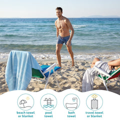 Oversized Beach Towel 88x177 Sand Proof Quick Dry Towel