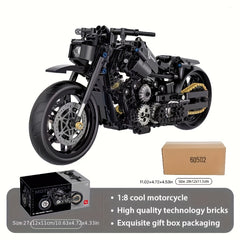 Educational Assembly DIY Technology Building Bricks Motorcycle Model