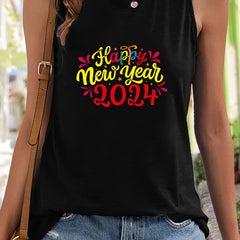 Print Sleeveless Sports Vest Women's Activewear