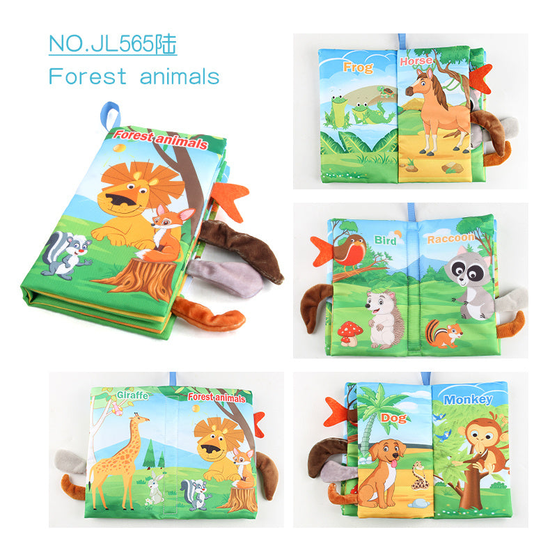 Baby Cloth Crinkle Soft Books, Sensory Stroller Toys, Tummy Time Toys