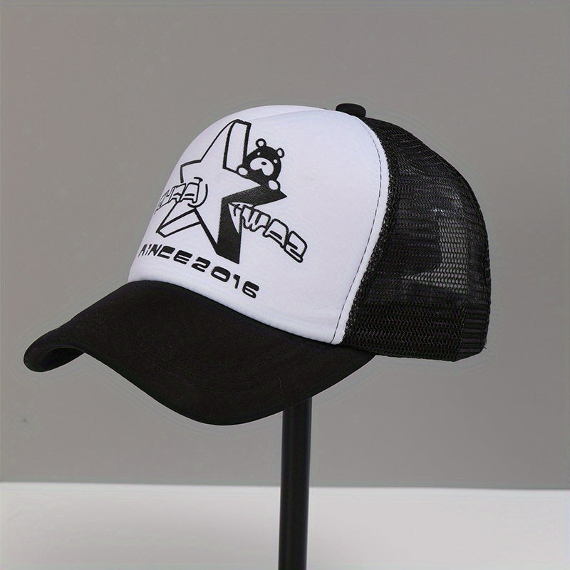 Unisex Bear Trucker Hat Baseball Cap Adjustable Hats For Adult