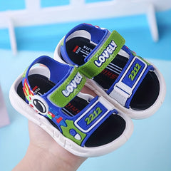 JIAGEYA Cartoon Open Toe Sandals for Baby Boys Lightweight Anti Slip Sandals
