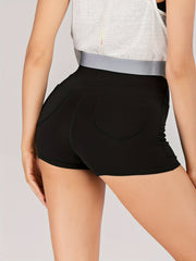 Yoga Shorts with Pocket Women's Fitness Running Shorts